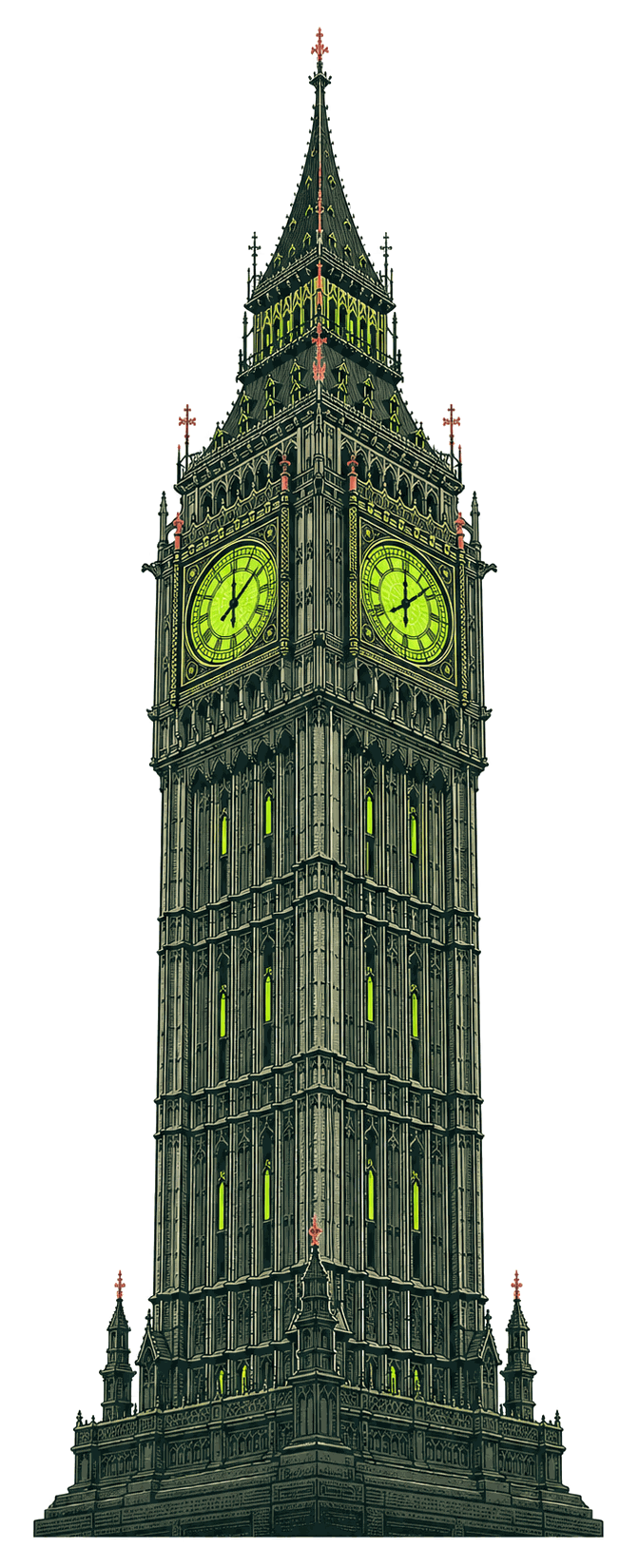 Ilustración del Big Ben de Menglobe